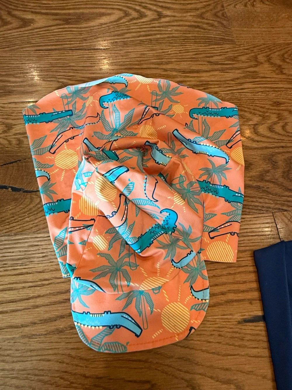 NWT. Tip Top. Boys 3 Piece Swim Set. Navy with Crocodiles. Size 6